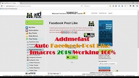 Addmefast Auto Post Like Facebook Imacros 2018 Working 100%