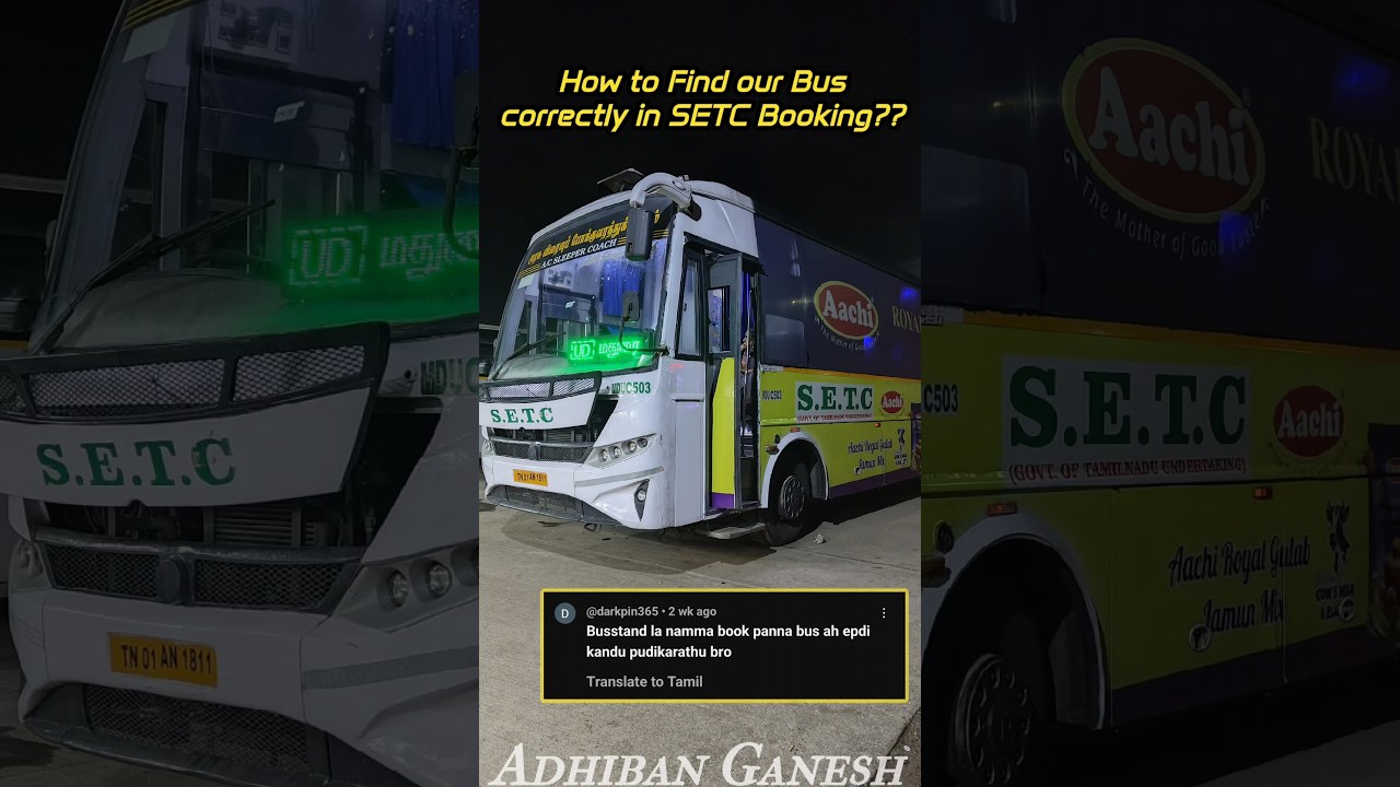 🎟️ SETC ONLINE BUS BOOKING 💥 | How to Find the Correct Bus 🚍?? Fully Explained | Adhiban Ganesh