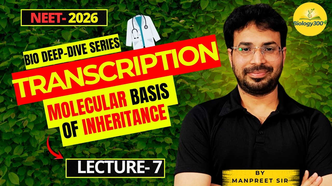 Transcription Mechanism | RNA Polymerase Types | RNA Processing | NEET Botany | Class 12th Genetics
