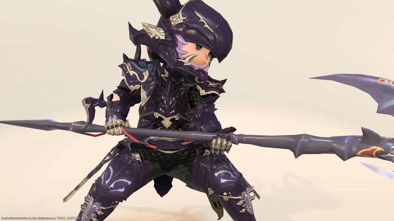正統派デザインな竜騎士AF1装備『ドラケン』シリーズ（ララフェル男子