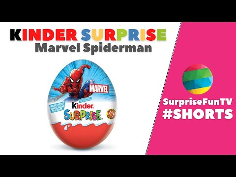Видео: Kinder Maxi EGG Surprise Spiderman #Shorts