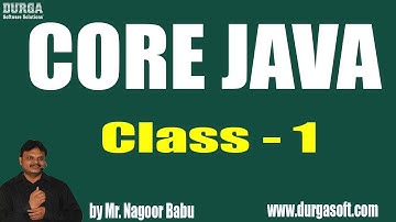 Learn Core Java Programming Tutorial Online Training by Nagoor Babu Sir On 13-08-2018