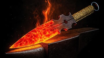 Forging Two Damascus Knives from Scrap Steel 🔥