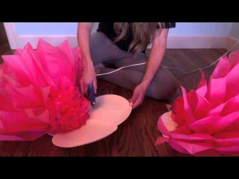 Giant Tissue Flower Tutorial 