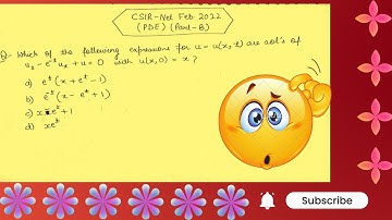 CSIR NET FEB.2022 (PDE)| LAGRANGE