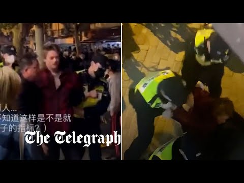 BBC journalist 'beaten and kicked' by police during Covid protests in China