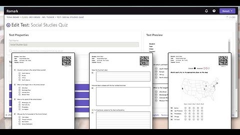 Using Remark Test Grading Cloud for Elementary School Classes