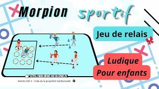 Règle du jeu du MORPION SPORTIF  jeux de relais sportifs pour enfants screenshot 3