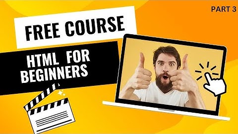 Creating Tables  | HTML for beginners | Part 3