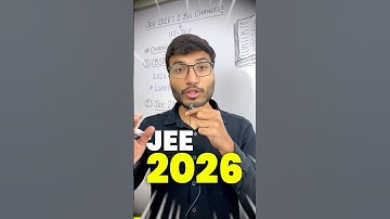 ❌2 BIG CHANGES in JEE 2026 Exam!!🤯 #jee #motivation