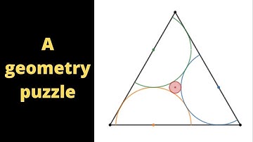 Three Semicircles and a Circle in an Equilateral Triangle