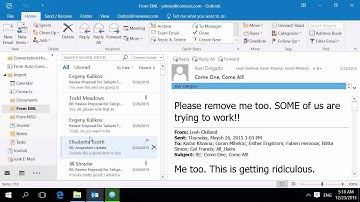 Import EML Email Message Files into Outlook