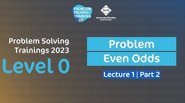 Problem Solving Trainings 2023 | Level 0 | 02 Even Odds Problem