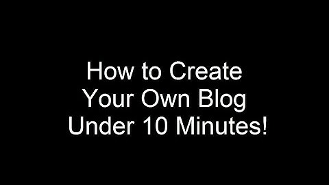 How to Create Your Own Blog Under 10mins