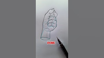 Drawing Hands is Hard? Try This Pinching Hand Technique! #art #foryou #shorts #drawing #satisfying