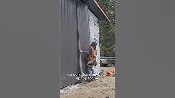 Quick tip on how to carry metal cladding. #sheetmetal #garagebuilder #barnbuilder #shopbuilder