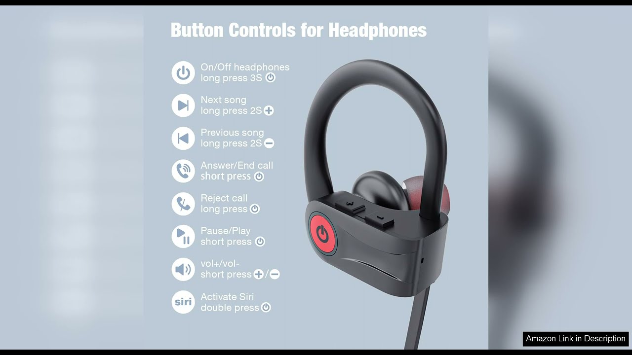 Boean Bluetooth Headphones, Wireless Earbuds with 16 Hours Playtime Bluetooth 5.3 Wireless Review