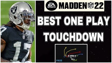 MADDEN 22 - BEST ONE PLAY TOUCHDOWN 😱  GAME BREAKING PLAY 🕹 NEVER LOSE AGAIN