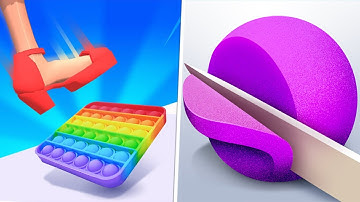 🍐 ASMR Slicing 🆚 Tippy Toe M1HGE| ASMR Gameplay iOS,Android Max Level Mobile Game Pro Walkthrough