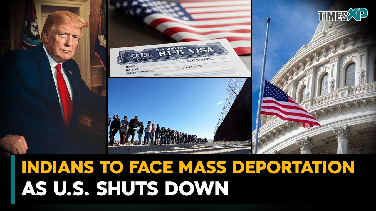 Indians In The U.S. To Face Mass Deportation As U.S. Shuts Down - YouTube