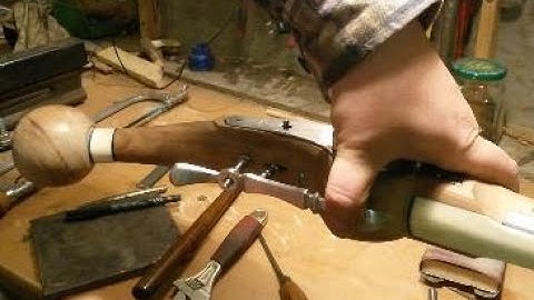 Wheellock pistol build 1650 pt 47 finishing the pommel and making the triggerguard