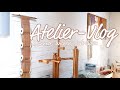 1 Monat im Atelier | Fertige Garne + Webprojekte + neuer Webstuhl | Atelier-Vlog