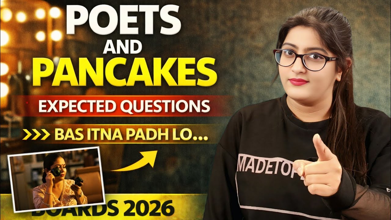 Poets and pancakes most important questions/Cbse Class 12th English Board Exam 