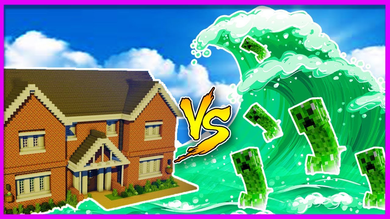 video phone beyonce mp3 Minecraft - CREEPER TSUNAMI VS BASE w/Little Lizard & TinyTurtle