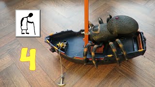 Spider Boat RC eight oar galley PART 4