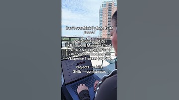 Don’t overthink Python. Build these projects #python