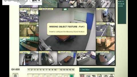 Geovision Missing Object Setup