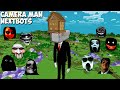 SURVIVAL SECRET GIANT CAMERA-MAN BASE in Minecraft - JEFF THE KILLER and GRUDGE and 100 NEXTBOTS