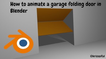 How to animate a garage door in Blender (Tutorial)#blender #howto#cg #cgi