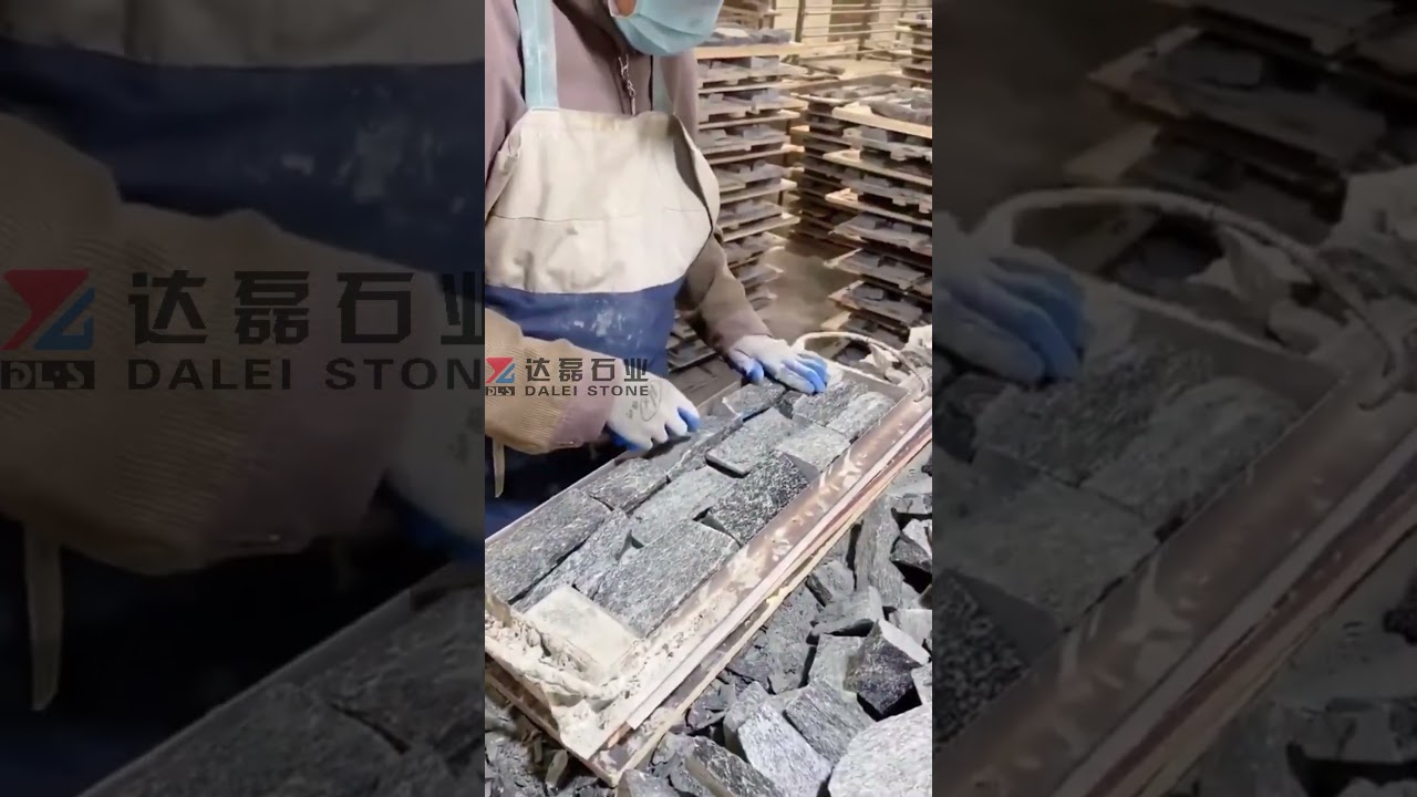 Handmade Grey Quartz Cement Wall Cladding Stone Panel