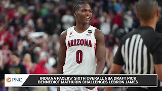 Pacers NBA Draft Pick Bennedict Mathurin Challenges LeBron James