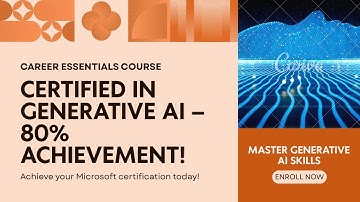 Certification of career essential in generative AI by Microsoft and LinkedIn by 80% #certification