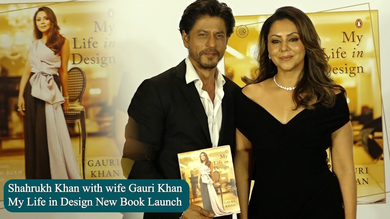 Shahrukh Khan with wife Gauri Khan My Life in Design New Book Launch ...