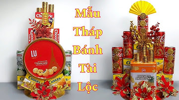 DIY | 2 Mẫu Tháp Bánh Nước Ngọt Tài Lộc - Chưng Tết 2024 Tuyệt Đẹp ‎@khuongtrandiycrafts 