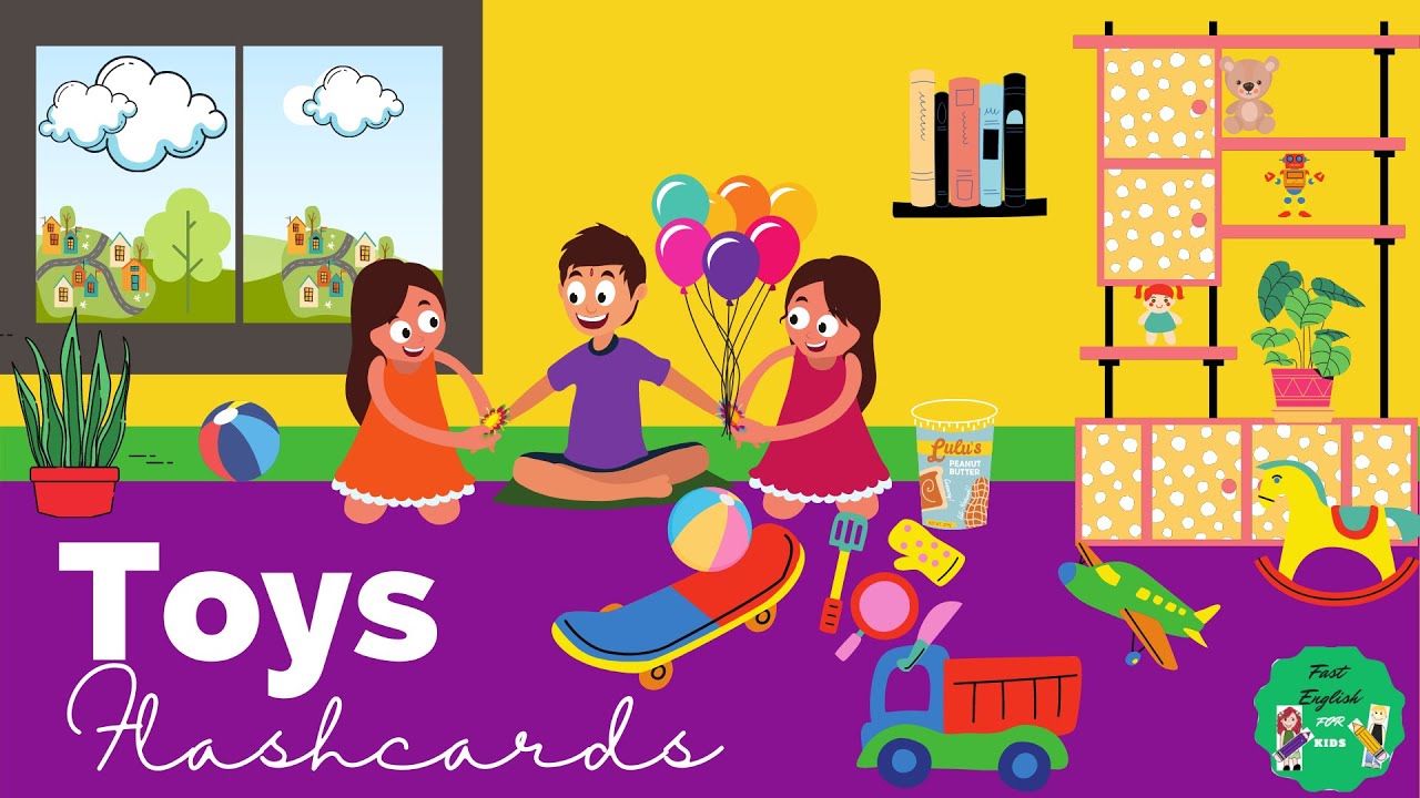 Toys vocabulary for children to learn - Fast english for kids - YouTube
