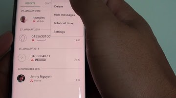 Samsung Galaxy S8: How to Filter Recent Call Log by Missed / Rejected Calls