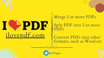 How to Split, Merge, Convert and Edit PDFs? | ilovepdf