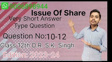 S.K SINGH Accountancy Class 12th Solution