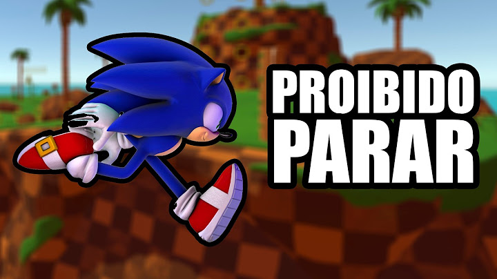 se eu PARAR DE CORRER em jogos do SONIC, o vídeo ACABA