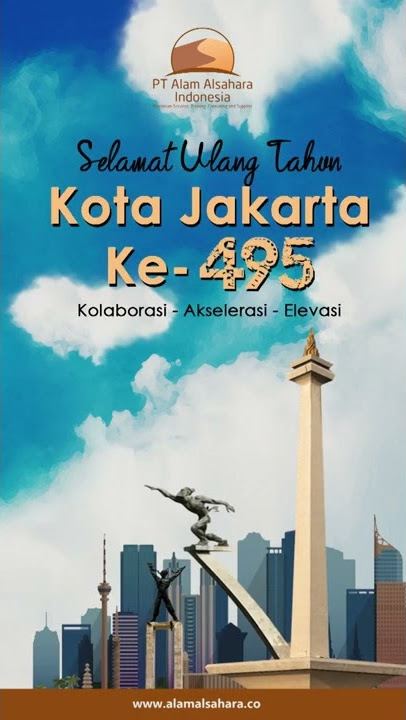 Ultah Jakarta Animasi - Alam Alsahara Indonesia #shorts