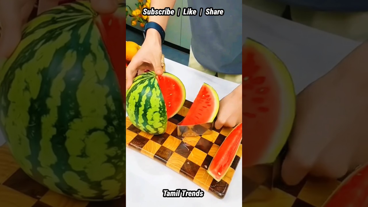 தர்பூசணி வெட்டும் நவீன பொருள் 🤩😂🔥 