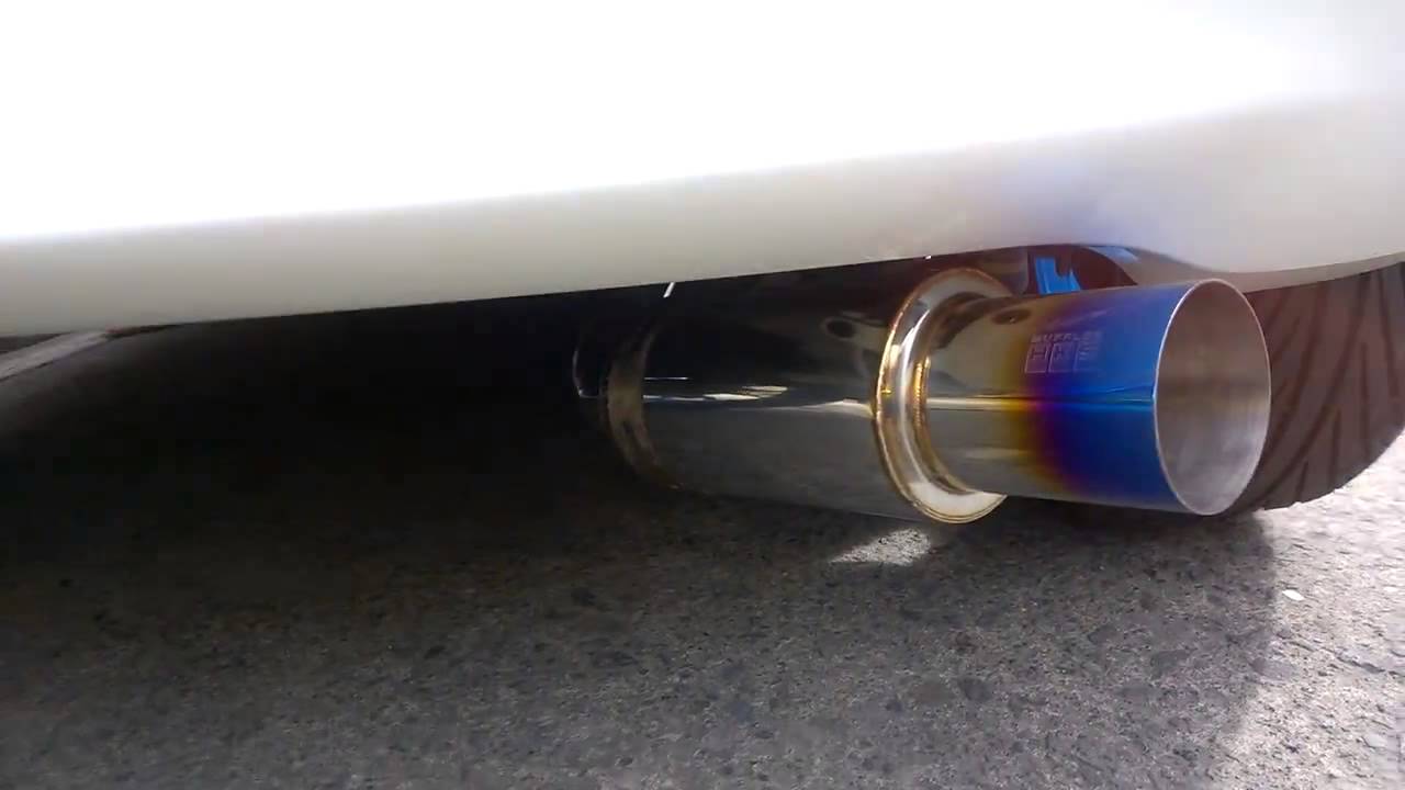 HKS Free Flow Muffler on Mitsubishi Mirage YouTube