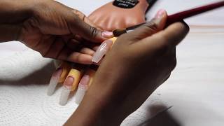 How to: Acrylic application on a training hand - Quick and easy method