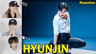 This is cheating... The reaction of the male and female dancers to Hyunjin's dance?