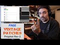 Prophet Rev2 Synth - Vintage Voice Modeling - Free Patches