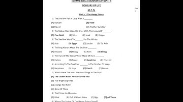 Most IMP MCQ_B.Com sem 3 Comercial Communication MCQ